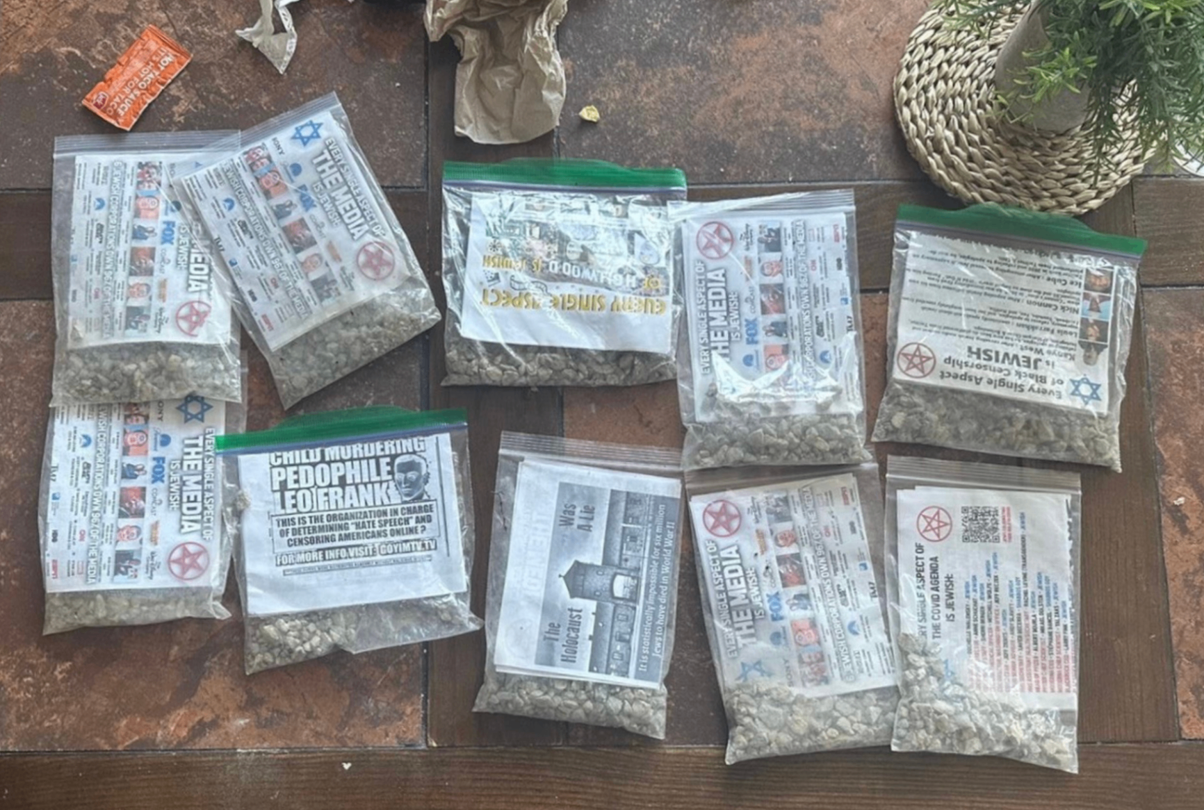 Assorted GDL flyers in plastic bags
