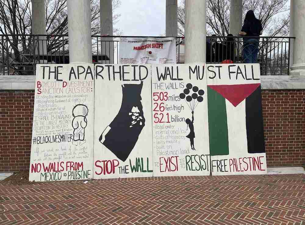 SJP students with BDS host “Apartheid Wall” events on college campuses