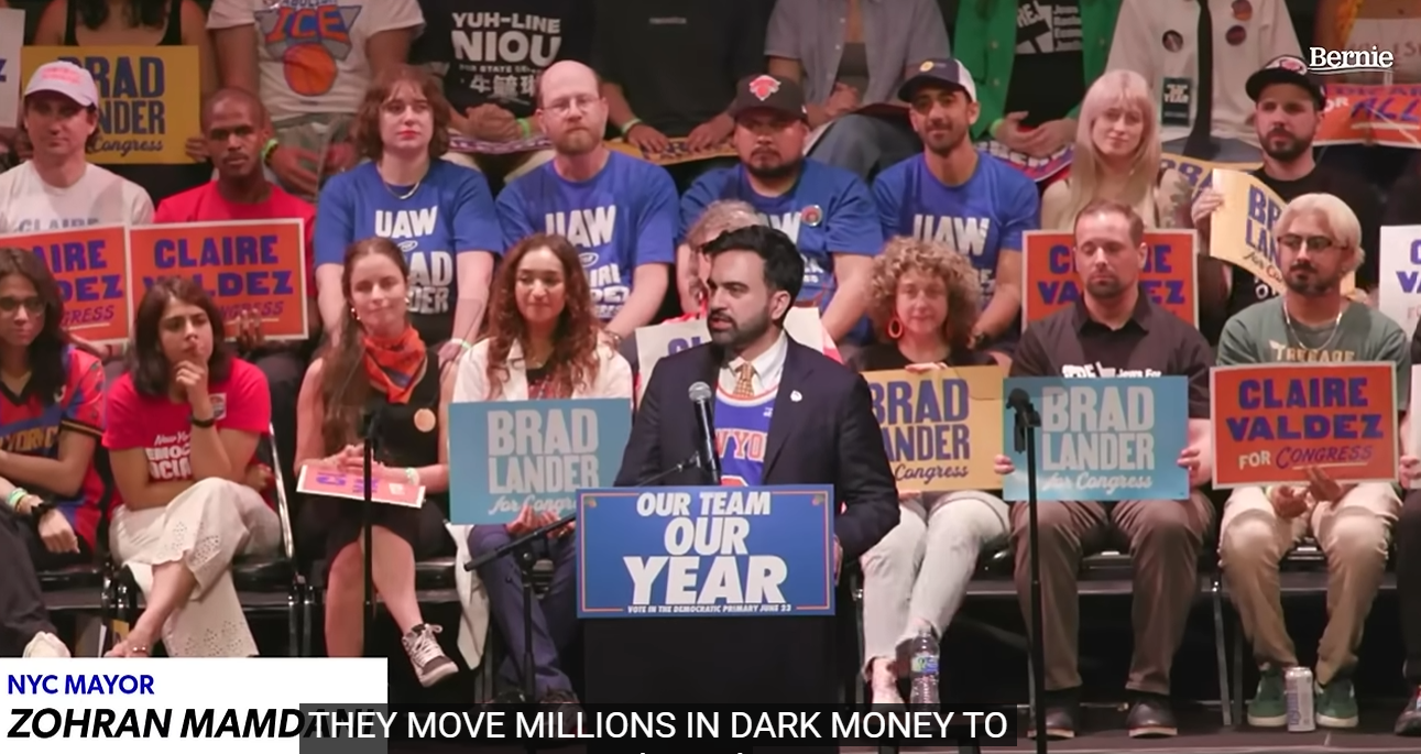 Mayor Mamdani calling AIPAC "monsters" at a rally