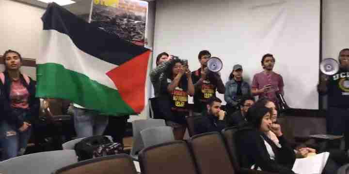 SJP students disrupt an Indigenous Peoples Unite panel at UCLA