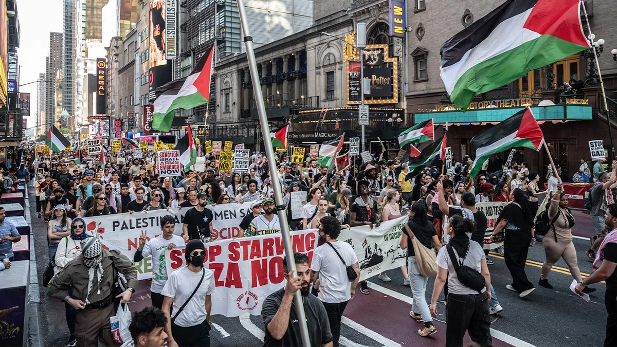 Nurse Fired for Rant Against Israelis in Times Square as Spider-Man Tries to Stop Confrontation