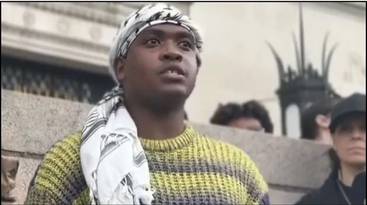 Khymani James, a prominent figure in the ongoing "Gaza Solidarity Encampment" at Columbia University, has garnered national condemnation following the